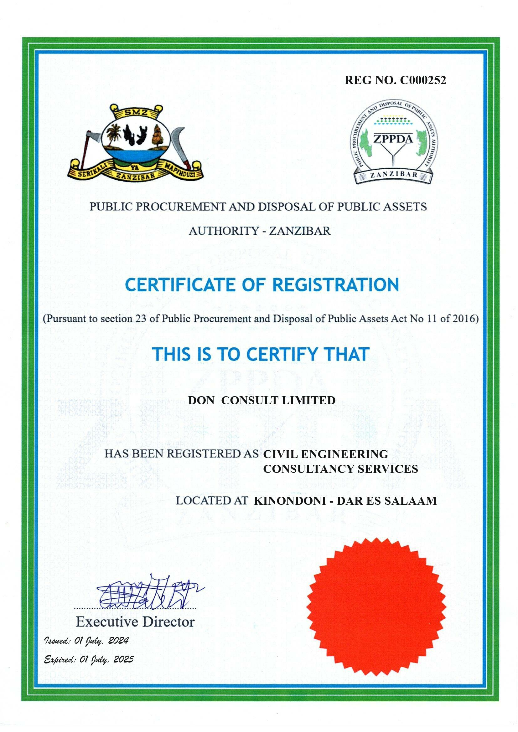 ZPPDA Registration